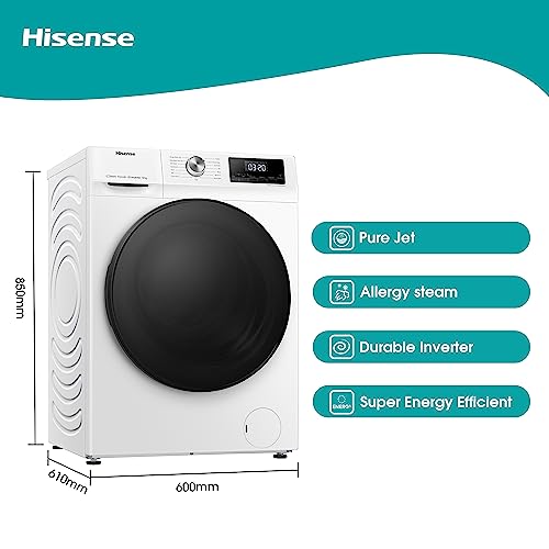 Hisense Freestanding 12 KG Front Load Washing Durable