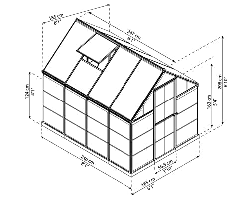 Palram aluminium greenhouse
