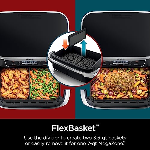 Ninja DZ071 Foodi 6-in-1 DualZone FlexBasket Air Fryer