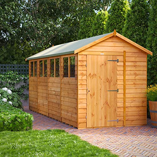 POWER High Grade Premium Apex Overlap Garden Wooden Shed