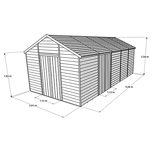 BillyOh Expert Garden Storage Shed 20x10