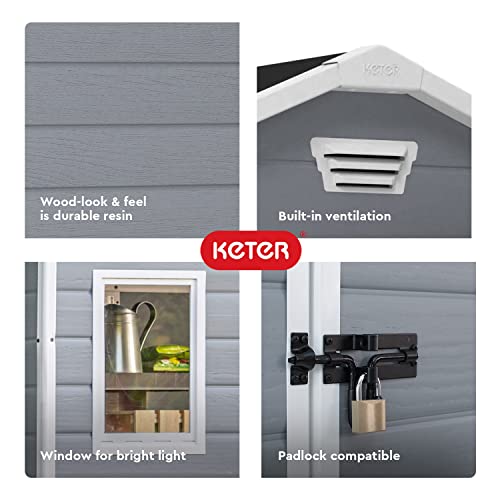 Keter Manor 4x6 Resin Outdoor Storage Shed