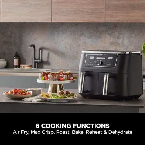 Ninja Foodi MAX Dual Zone Digital Air Fryer Black AF400UK