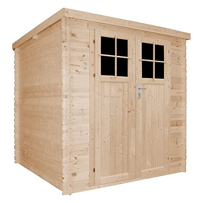 Timbela Wooden Garden Shed- Pent Shiplap Wooden Shed