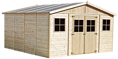 Timbela Wooden Garden Shed - Apex Shiplap Wooden Shed