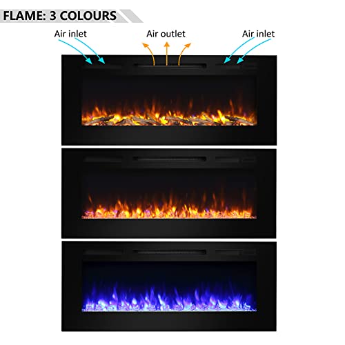 FLAMME Carmaux 55" / 141cm Freestanding Electric Fireplace