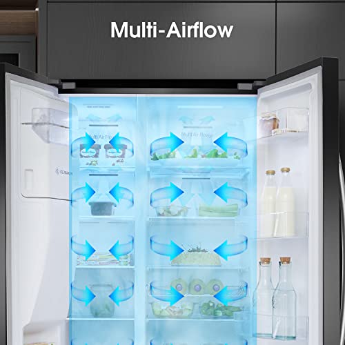 Hisense Freestanding Side-by-Side Door American Fridge Freezer