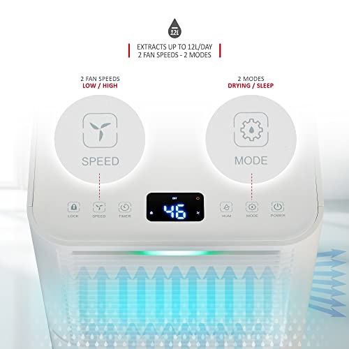 NETTA 12L/Day Low Energy Dehumidifier
