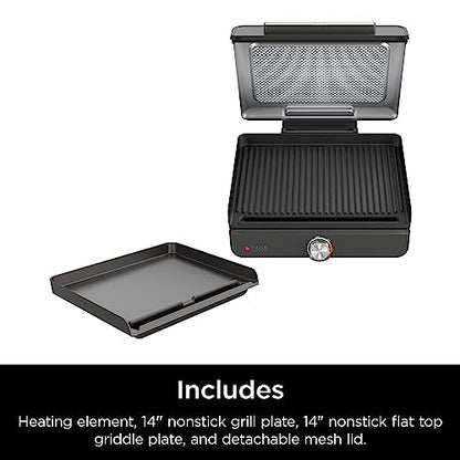 Ninja GR101 Sizzle Smokeless Indoor Grill & Griddle