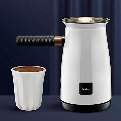 Hotel Chocolat Velvetiser Hot Chocolate Machine Complete Starter Kit, White