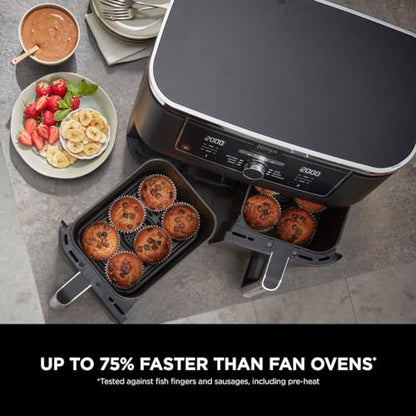 Ninja Foodi MAX Dual Zone Digital Air Fryer Black AF400UK