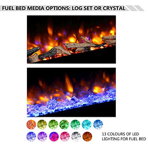 FLAMME Carmaux 55" / 141cm Freestanding Electric Fireplace