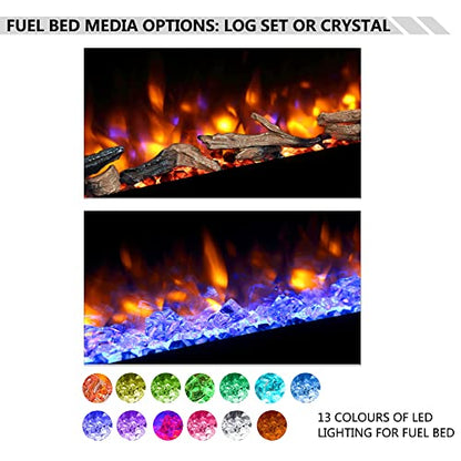 FLAMME Carmaux 55" / 141cm Freestanding Electric Fireplace