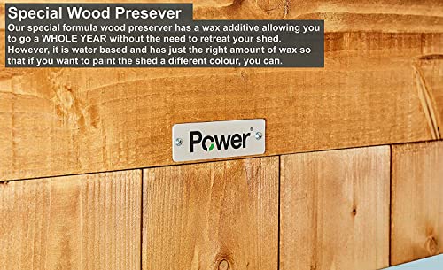 POWER High Grade Premium Apex Overlap Wooden Shed