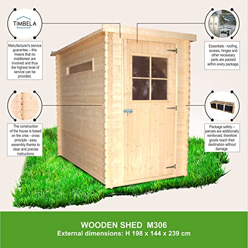 Timbela Wooden Garden Shed - Sheds and Outdoor Storage