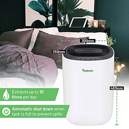 Meaco MeacoDry ABC Dehumidifier (Black) 10L