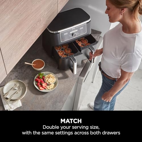 Ninja Foodi MAX Dual Zone Digital Air Fryer Black AF400UK