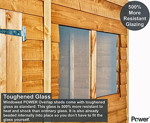POWER High Grade Premium Apex Overlap Wooden Shed
