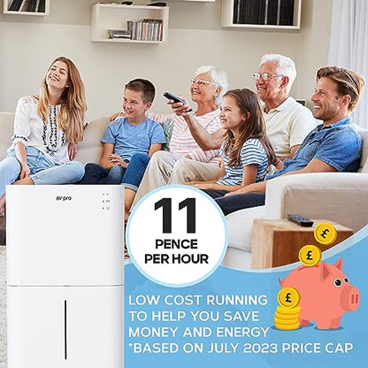 Air Pro 25L/Day Digital Dehumidifier - WIFI App - Large 4L Tank