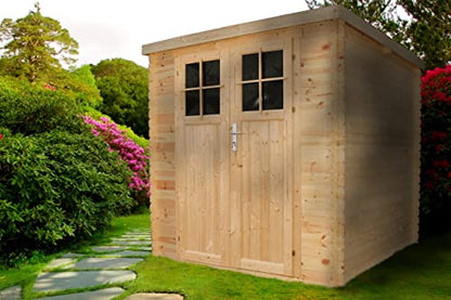 Timbela Wooden Garden Shed- Pent Shiplap Wooden Shed