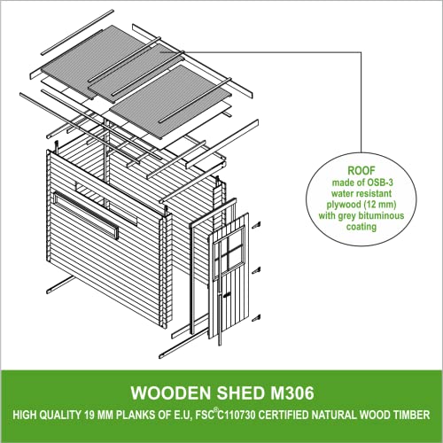 Timbela Wooden Garden Shed - Sheds and Outdoor Storage