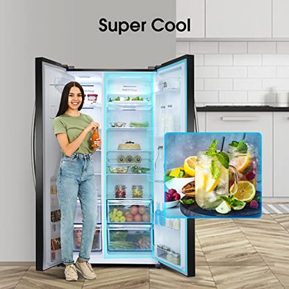 Hisense Freestanding Side-by-Side Door American Fridge Freezer