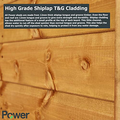 POWER High Grade Premium Pent Garden Wooden Shed