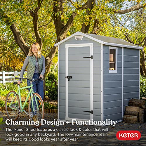 Keter Manor 4x6 Resin Outdoor Storage Shed
