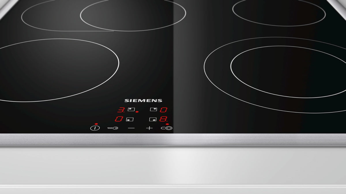 Siemens iQ300 Elektrokochfeld 60 cm Zuschaltbare Bräterzone ET645HN17E