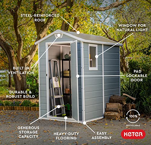 Keter Manor 4x6 Resin Outdoor Storage Shed