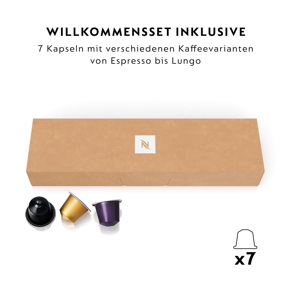 NESPRESSO DE’LONGHI CitiZ Schwarz Original Kapselmaschine EN167.B