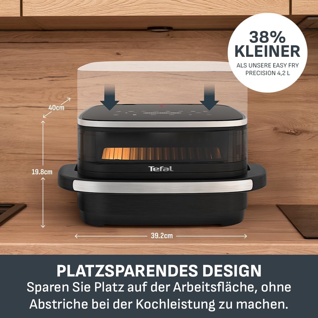 Tefal Easy Fry Mega Heißluftfritteuse – Airfryer mit Sichtfenster