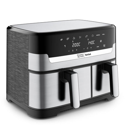 Jamie Oliver by Tefal Dual Drawer Heißluftfritteuse 8,3 L – Airfryer