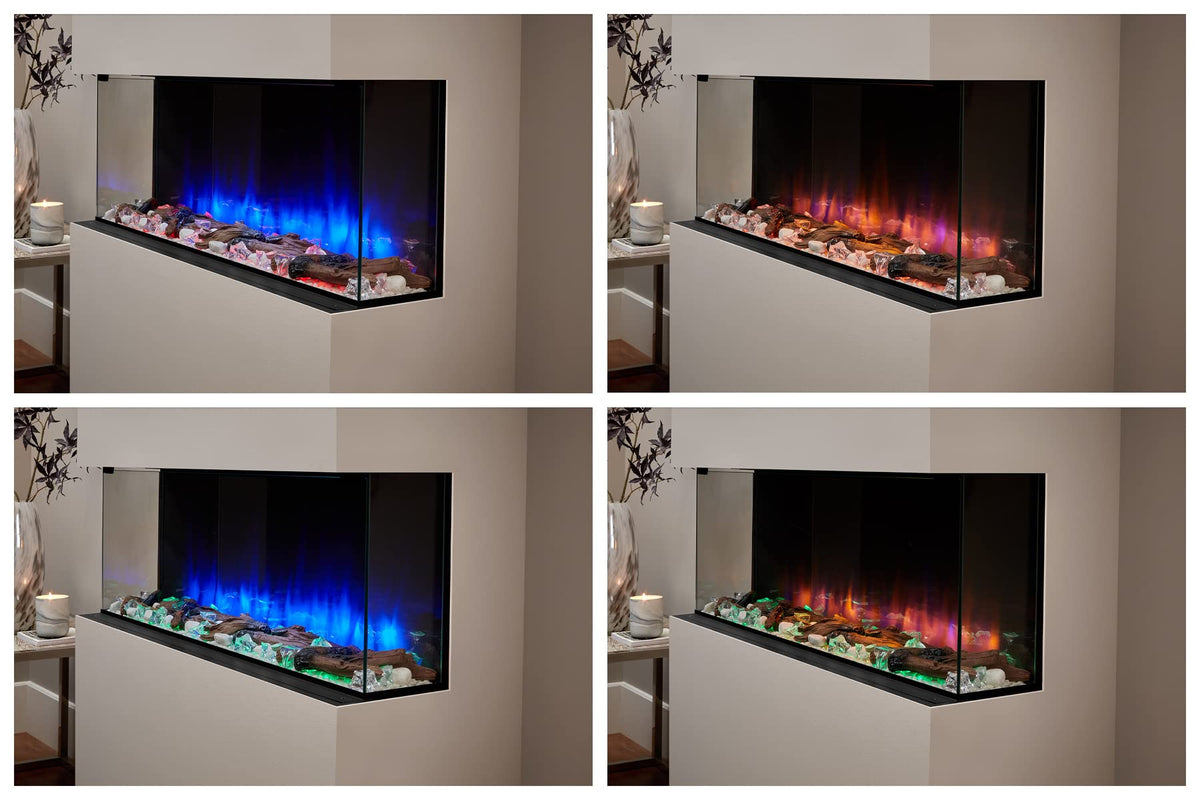 Endeavour Fires 48''/1230mm Rosedale 3D Media Wall Inset Electric Fireplace
