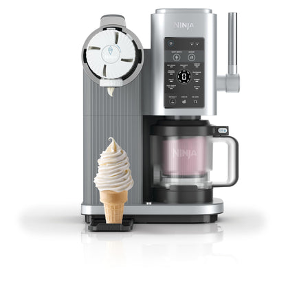 Ninja CREAMi Scoop & Swirl Eismaschine, 13 Funktionen, Platinsilber