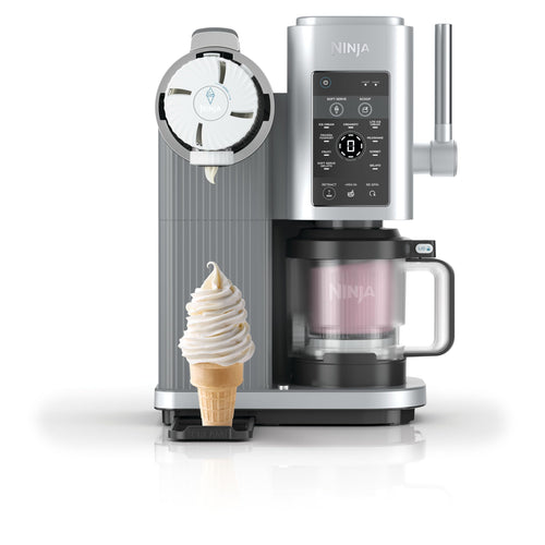 Ninja CREAMi Scoop & Swirl Eismaschine, 13 Funktionen, Platinsilber