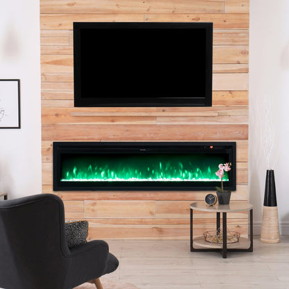 INMOZATA Electric Fire Wall Mounted/Recessed/Freestanding
