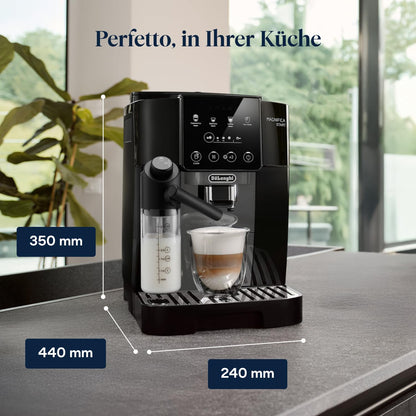 De'Longhi Magnifica Start - Kaffeevollautomat 4 Getränke Schwarz-Grau