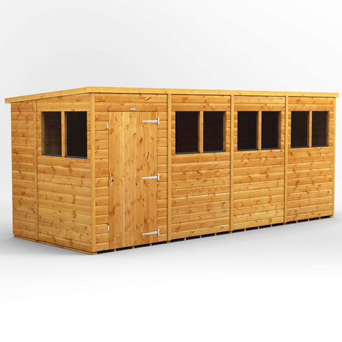 POWER High Grade Premium Pent Garden Wooden Shed