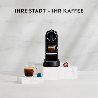 NESPRESSO DE’LONGHI CitiZ Schwarz Original Kapselmaschine EN167.B