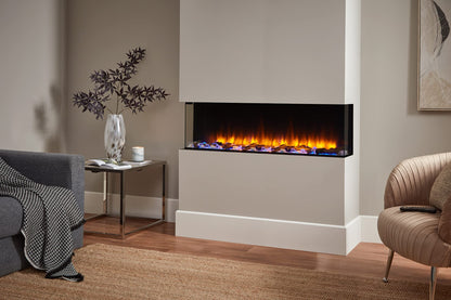 Endeavour Fires 48''/1230mm Rosedale 3D Media Wall Inset Electric Fireplace