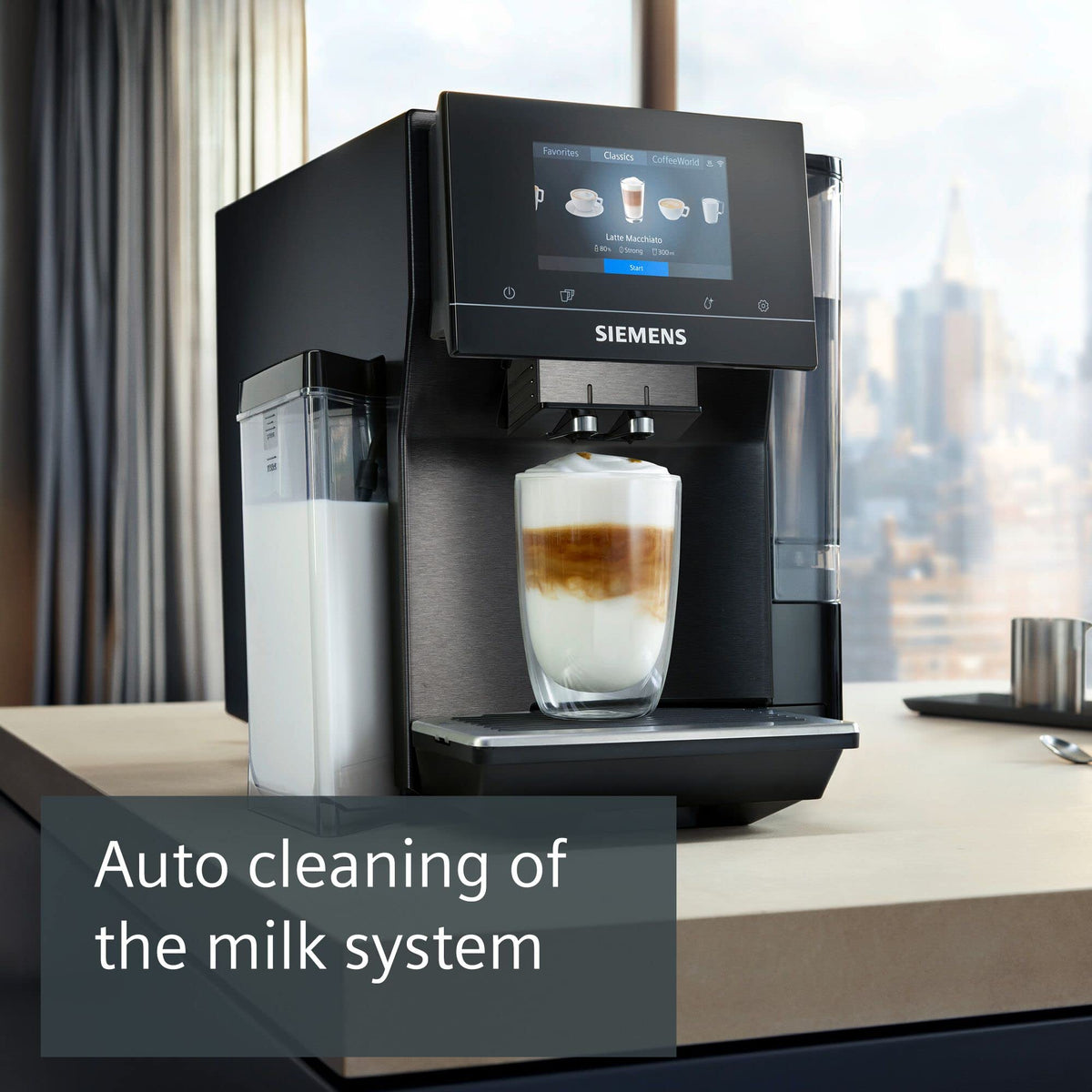 Siemens Home Connect Bean to Cup Fully