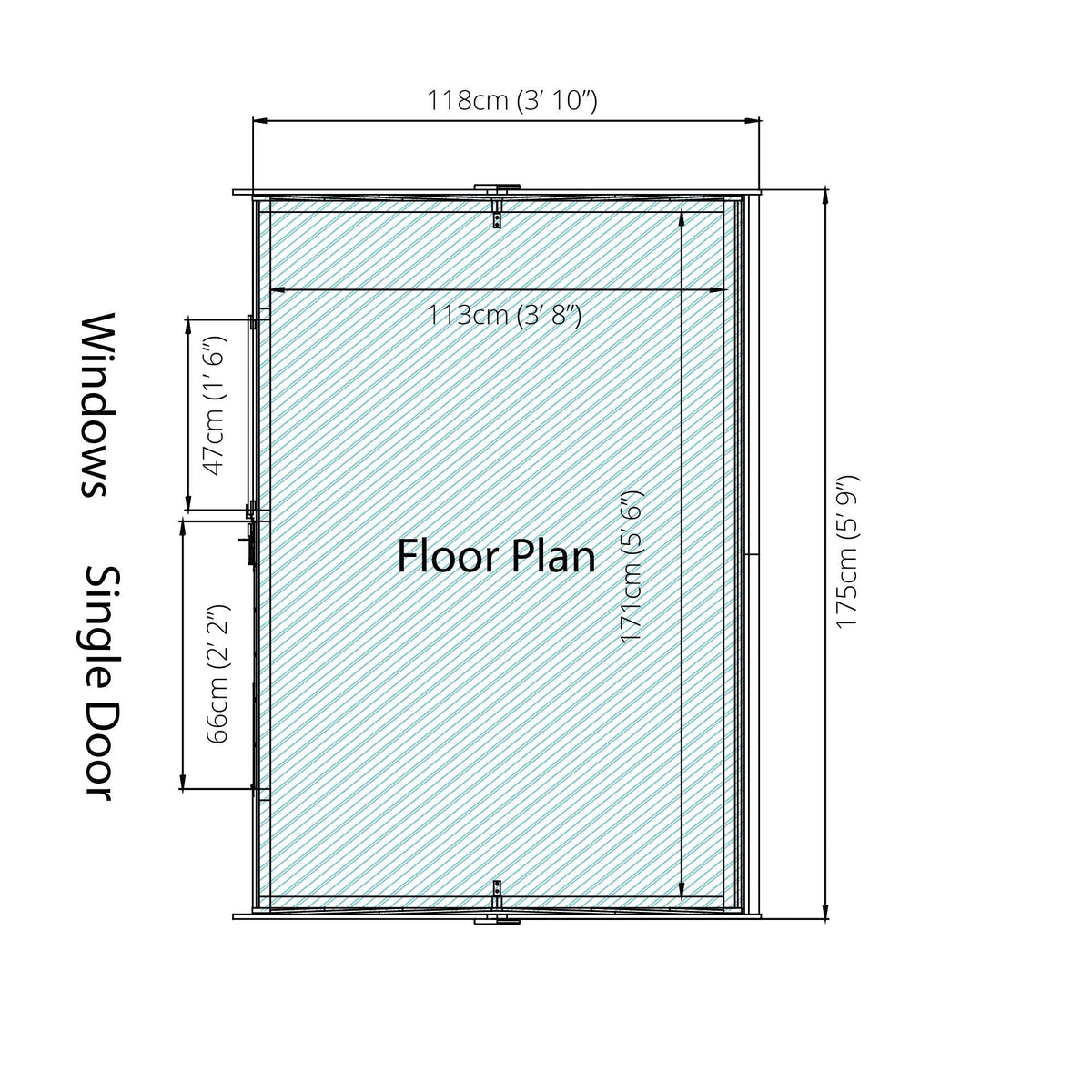 6 x 4 Ft Overlap Reverse Apex Shed