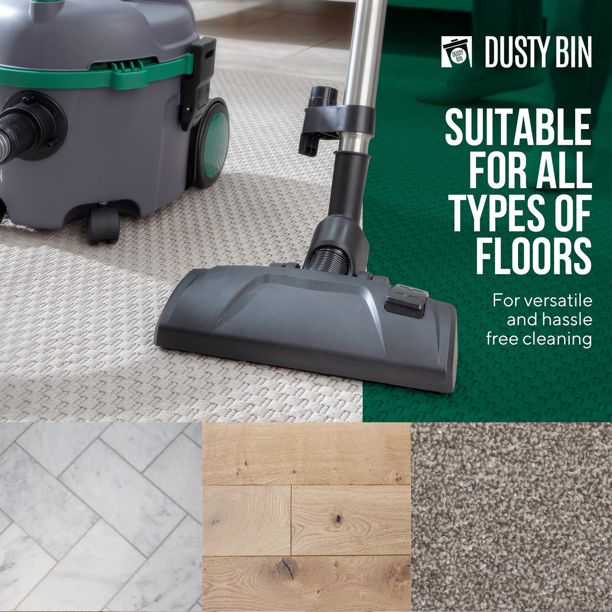 Dusty Bin Bagless Cylinder Vacuum Cleaners