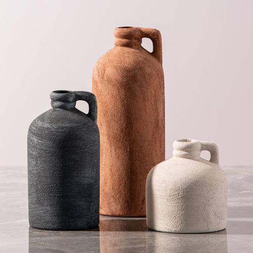 Ceramic Vase Set of 3 – Modern Rustic Farmhouse