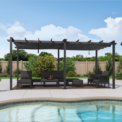 PURPLE LEAF 3 X 5.48M Metal Pergola