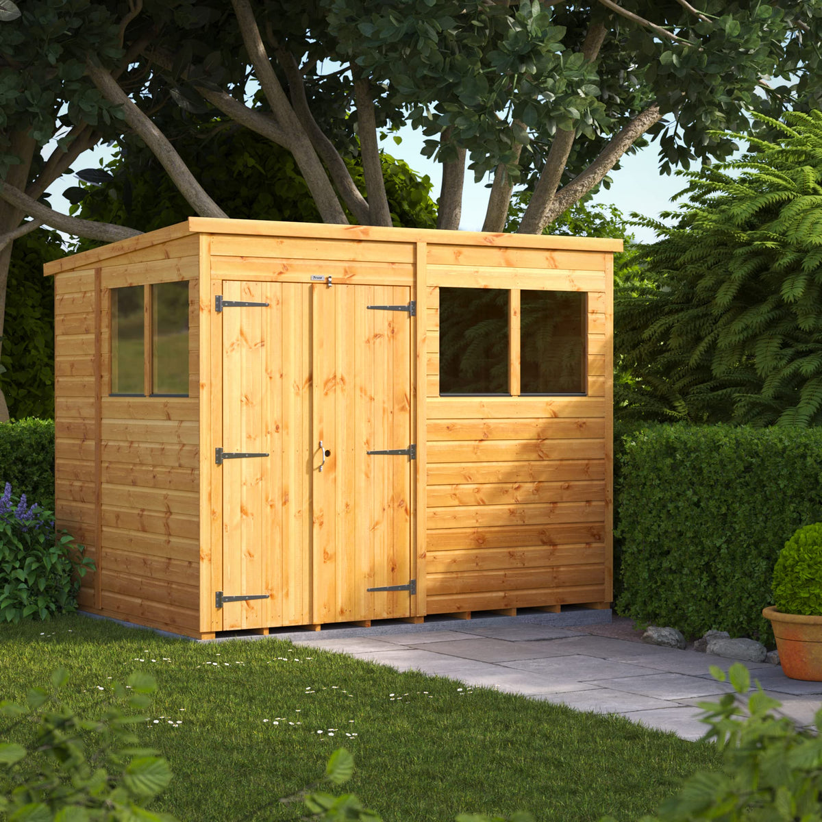 POWER High Grade Premium Pent Garden Wooden Shed
