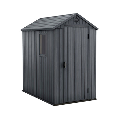 Keter Darwin Outdoor Apex Single Door Garden Storage Shed