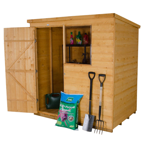 Forest Garden 6 x 4 Pent Shiplap Dip Treated
