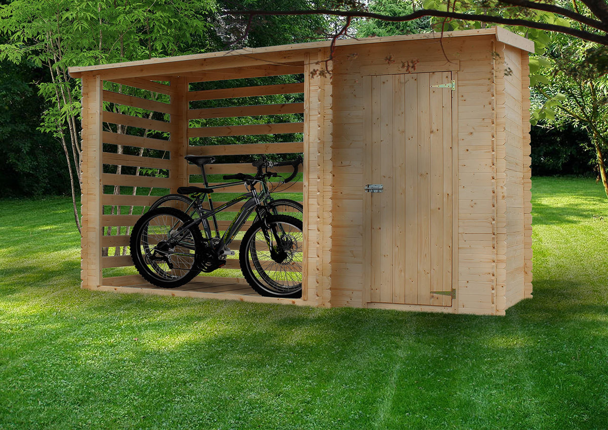Timbela Wooden Garden Shed and Log shed